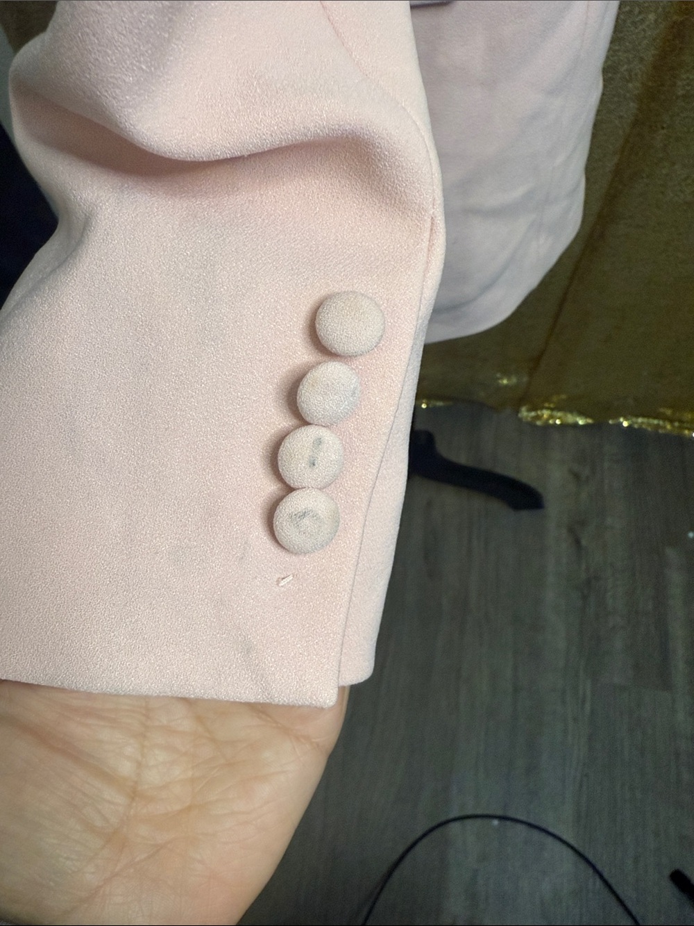 House of CB Janis Pink Blazer Dress with Black Lapel - Picture 6 of 15